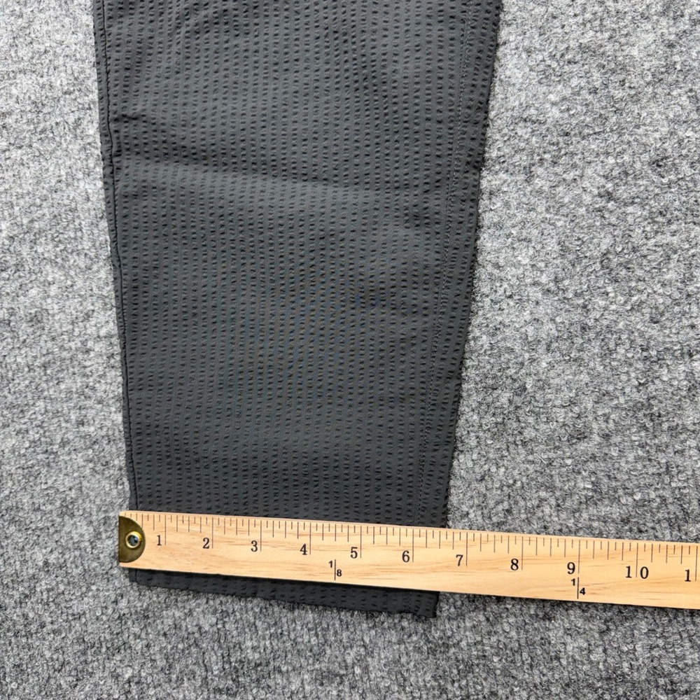 Lululemon Lab Mens Seersucker Jogger Pants Dark Gray Textured Tapered Size L - Picture 3 of 10